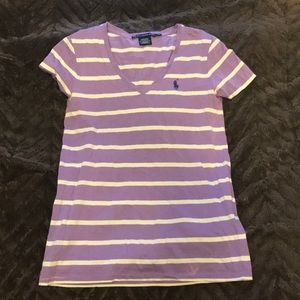 Striped polo t shirt
